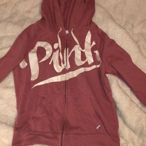 Pink zip up jacket